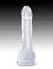 Dildo King Cock transparentan 7  pijetao sa kuglicama Pipedream 575420pd