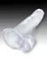 Dildo King Cock transparentan 7  pijetao sa kuglicama Pipedream 575420pd
