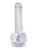 Dildo King Cock transparentan 6  pijetao sa kuglicama Pipedream 575220pd