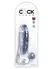 Dildo King Cock transparentan 7  pijetao sa kuglicama Pipedream 575420pd