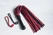 Pleteni flogger ružičasto-crni 50 repova od 55cm