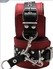 BDSM set klasika crvena (ogrlica, ponoji, narukvice)