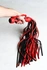 Pletenica flogger crveno-crna 50 repova od 55cm