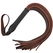 Smeđa kožna pletenica flogger za BDSM (BDSM bič za igre)