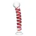 Veliki stimulator sa crvenom spiralom 10in MR. SWIRLY DILDO