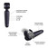 Manvan Man vibracioni masažer za muškarce.WAND EVO - BLACK PLUM