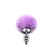 Analni čep Metal Anal Fluffly Twist Plug S Purple 70390AL