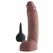 Dildo King Cock Skuirting realista, sa funkcijom ejakulacije, braon, 23 cm
