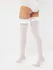 Čvrste bele čarape sa satenskim mašnama (Sense) S / M
