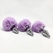 Analni čep Metal Anal Fluffly Twist Plug S Purple 70390AL