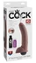 Dildo King Cock Skuirting realista, sa funkcijom ejakulacije, braon, 23 cm