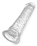 Dildo King Cock transparentan, 20 cm