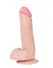 Real realistični dildo sa skrotumom na usisnoj čaši, PVC, 14k4 cm.