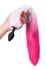 Analna čaura sa belim i ružičastim repom Popo Pleasure bi TOIFA, s, silikon, Crna, 45 cm, Ø 2,7 cm