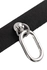 Choker Pecado BDSM, sa ovalnim prstenom, koža, crna