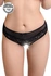 Erotske gaćice sa bisernim koncem Erolanta Joan, Crna (42-44)