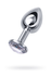 Analna čaura Metal bi TOIFA, metal, srebro, sa belim kristalom, 7,5 cm, Ø 3 cm, 145 g