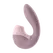 Vibrator sa vakuumskim stimulatorom Satisfier Supernova, roze