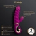 Zapanjujući vibrator Gvibe Gcandi-slatka malina, 18 cm ljubičasta