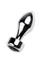 Analni rukav Metal by TOYFA, metal, crna, sa crnim staklom, 10,8 cm, Ø 4 cm, 200 g