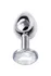 Analna čaura Metal bi TOIFA, metal, srebro, sa belim kristalom, 7,5 cm, Ø 3 cm, 145 g