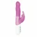 Hi-tech Vibrator sa slim Rabbit masažnim kuglicama Pink