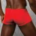 Crveni boxeri DOREANSE skraćeni poluprozirni