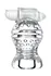 Masturbator nerealan Lingam bi TOIFA Shakti, TPE, transparentan, 9 cm
