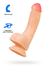 Realistični Dildo Realstick nude Nash, PVC, telesni, 18 cm
