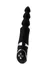 Analni vibracioni stimulator, silikon, Crna, 20,7 cm (u paketu)