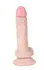 Real realistični dildo sa skrotumom na usisnoj čaši i gaćicama za kaiš, PVC, 21k4 cm.