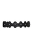 Pecado BDSM Choker, sa uzorcima i rhinestones, koža, crna