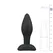 Mali Analni dodatak za početnike Small Black Silicone buttplug