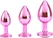 Veliki ružičasti aluminijumski Analni čep