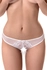 Erolanta Lingerie Collection erotske gaćice od rastezljive mreže sa mašnom, bele (46-48)