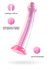 Nerealni Dildo Jelli Dildo XL Toifa Basic, TPE, roze, 22 cm
