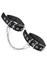 Pecado BDSM okovi, od jedne trake sa ušicama, koža, crna
