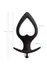 Analna vibraciona torbica-expander Popo Pleasure bi TOIFA Cordis, silikon, Crna, 17 cm, Ø 7,5 cm
