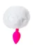 Analna čaura sa repom Todo bi Toifa Sveet Bunni, silikon, ružičasta, 13 cm, Ø 2,8 cm, 43 g