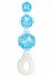 ToyJoy Crystal Trio Medium silikonski analni čep sa kristalnim detaljima
