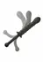 CalExotics Bendy Beaded Probe fleksibilna silikonska dvostrana sonda u crnoj boji