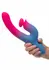 Dualni vibrator sa potiskom i stimulatorom roze