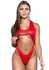 Svetlucavi Underboob Monokini sa rebrastom teksturom, visokim izrezom i seksi prstenovima