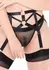 Kinky Diva Criss Cross podesivi crni halteri elegantan seksi aksesoar
