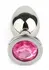 Mr. Steel Jeweled Plug Large luksuzni čelični analni čep sa kristalom veličina L