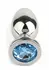 Mr. Steel Jeweled Plug Large, analni čep od nerđajućeg čelika sa ukrasnim kamenom
