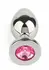Mr. Steel Jeweled Plug Medium analni čep od nerđajućeg čelika sa ukrasnim kamenom