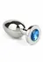 Mr. Steel Jeweled Plug Medium analni čep od nerđajućeg čelika sa ukrasnim kamenom na bazi
