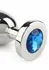 Mr. Steel Jeweled Plug Medium analni čep od nerđajućeg čelika sa ukrasnim kamenom na bazi