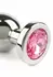 Mr. Steel Jeweled Plug Small metalni analni čep sa ukrasnim kristalom